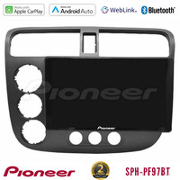 Pioneer sph-Pf97bt Series    Honda Civic 2001-2005 Multimedia Station 9 (Tablet Style) με Carplay &Amp; Android Auto u-sph-Hd174n