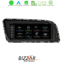 Bizzar oem Audi q5 2008-2015 (με Mmi3g) 8.8 Android12 8core 4+64gb Navigation Multimedia Station u-αμ-Au26q5η