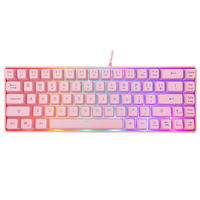 WHITE SHARK RGB GAMING MEMBRANE KEYBOARD RONIN PINK