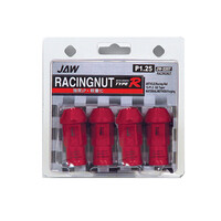 JW-2207R-RX ΠΑΞΙΜΑΔΙΑ JAPAN RACING 12x1.50 50mm JAW TYPE-R ΑΛΟΥΜΙΝΙΟΥ ΚΟΚΚΙΝΑ -  4 ΤΕΜ.