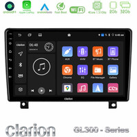 Clarion Gl300 Series 4core Android11 2+32gb Opel Astra h Navigation Multimedia Tablet 9 (Dashboard Version) με Carplay &Amp; Android Auto u-gl3-Op1397
