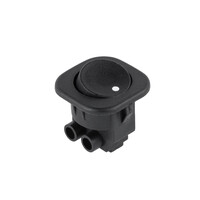 DM-0009A . Διακόπτης 230V ON-OFF μαύρος RS-101-7C(T-120)