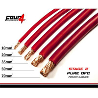 4-4 Connect  4-800213  Four Connect Satin red Stage2 Power Cable 20mm2, Άμεση Παράδοση