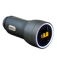 4-4 Connect  4-usb-vd2  Four Mobile 4-usb-vd2 car Charger With Voltage Display Άμεση Παράδοση