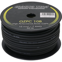 Ground Zero  Gzpc 10b  10 mm² High Quality cca Power Wire – Black Άμεση Παράδοση