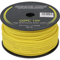 Ground Zero  Gzpc 10y  Gzpc 10y
10 mm² High Quality cca Power Wire – Yellow Άμεση Παράδοση