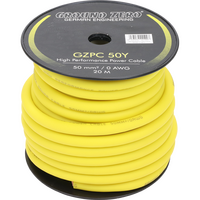 Ground Zero  Gzpc 50y  Gzpc 50y
50 mm² High Quality cca Power Wire – Yellow Άμεση Παράδοση