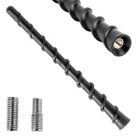 04160/AM ΚΕΡΑΙΑ ΟΡΟΦΗΣ ANTM10 18cm ΜΕ 2 ΑΝΤΑΠΤΟΡΕΣ 5-6mm ΜΑΥΡΗ ΑΜΙΟ - 1 ΤΕΜ.