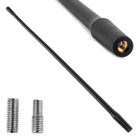 04162/AM ΚΕΡΑΙΑ ΟΡΟΦΗΣ ANTM12 33cm ΜΕ 2 ΑΝΤΑΠΤΟΡΕΣ 5-6mm ΜΑΥΡΗ ΑΜΙΟ - 1 ΤΕΜ.