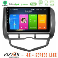 Bizzar 4t Series Honda Jazz 2002-2008 (Auto A/c) 4core Android13 2+32gb Navigation Multimedia Tablet 9 u-lvb-Hd0893