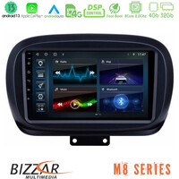 Bizzar m8 Series Fiat 500x 8core Android13 4+32gb Navigation Multimedia Tablet 9 u-m8-Ft0534