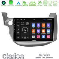 Clarion Gl700 Lite Series 8core Android11 2+32gb Honda Jazz 2009-2013 Navigation Multimedia Tablet 10 με Carplay &Amp; Android Auto u-G72l-Hd0197