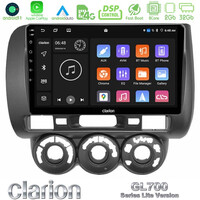 Clarion Gl700 Lite Series 8core Android11 2+32gb Honda Jazz 2002-2008 (Manual A/c) Navigation Multimedia Tablet 9 με Carplay &Amp; Android Auto u-G72l-Hd0589