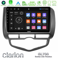 Clarion Gl700 Lite Series 8core Android11 2+32gb Honda Jazz 2002-2008 (Auto A/c) Navigation Multimedia Tablet 9 με Carplay &Amp; Android Auto u-G72l-Hd0893