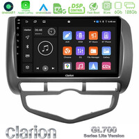 Clarion Gl700 Lite Series 8core Android11 6+128gb Honda Jazz 2002-2008 (Auto A/c) Navigation Multimedia Tablet 9 με Carplay &Amp; Android Auto u-G76l-Hd0893