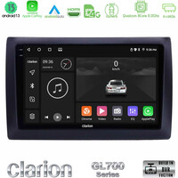 Clarion Gl700 Series 8core Android13 4+64gb Fiat Stilo Navigation Multimedia Tablet 9 με Carplay &Amp; Android Auto u-gl7-Ft0824