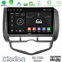 Clarion Gl700 Series 8core Android13 4+64gb Honda Jazz 2002-2008 (Auto A/c) Navigation Multimedia Tablet 9 με Carplay &Amp; Android Auto u-gl7-Hd0893