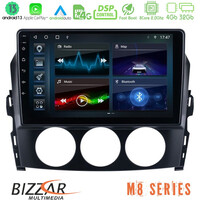 Bizzar m8 Series Mazda mx-5 2005-2015 8core Android13 4+32gb Navigation Multimedia Tablet 9 u-m8-Mz1171