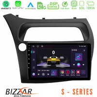 Bizzar s Series Honda Civic 8core Android13 6+128gb Navigation Multimedia Tablet 9 u-s-Hd0942