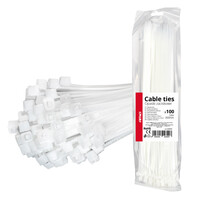 04309/AM ΔΕΜΑΤΙΚΑ/ΔΕΤΙΚΑ ΚΑΛΩΔΙΩΝ TIE WRAP (ΤΑΙΡΑΠ) 3.6 x 300mm (ΛΕΥΚΟ)  ΑΜΙΟ - 100 ΤΕΜ.