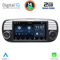 DIGITAL IQ ZSD 265_CPA (7" DECK) MULTIMEDIA SYSTEM for FIAT 500 mod. 2007-2015