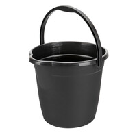L3738.8 ΚΟΥΒΑΣ ΠΛΑΣΤΙΚΟΣ ΜΕ ΧΕΡΟΥΛΙ BUCKY 10L ΜΑΥΡΟΣ LAMPA - 1 ΤΕΜ.