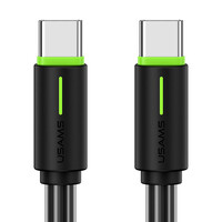 USAMS καλώδιο USB-C US-SJ734, 60W, 480Mbps, 1m, μαύρο