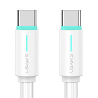USAMS καλώδιο USB-C US-SJ734, 60W, 480Mbps, 1m, λευκό