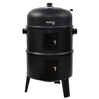 BORMANN ELITE BBQ1970 BORMANN Elite BBQ1970 Ψησταριά Κάρβουνου/Καπνιστήριο 2 σε 1 με Ρόδες