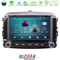 Bizzar Fiat 500l 8core Android14 2+32gb Navigation Multimedia Deckless 7″ με Carplay/androidauto (Oem Style) u-am-Ft410