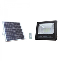 jager ΠΡΟΒΟΛEAΣ SMD 20W 1800LM ME HΛΙΑΚΟ PANEL + REMOTE  6000Κ (LED065462)