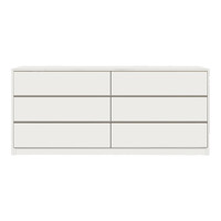 Συρταριέρα Kuanger pakoworld mdf σε λευκή απόχρωση 120x40x70εκ