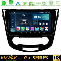 Bizzar g+ Series Nissan Qashqai j11 (Manual A/c) 8core Android12 6+128gb Navigation Multimedia Tablet 10 u-g-Ns0004m