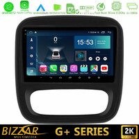 Bizzar g+ Series Renault/nissan/opel/fiat 8core Android12 6+128gb Navigation Multimedia Tablet 9 u-g-Rn1102