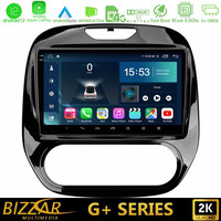 Bizzar g+ Series Renault Captur 2013-2019 (Manual ac) 8core Android12 6+128gb Navigation Multimedia Tablet 9 u-g-Rn748m