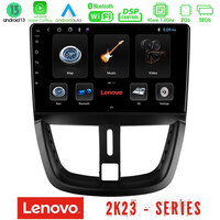 Lenovo car pad Peugeot 207 4core Android 13 2+32gb Navigation Multimedia Tablet 9 u-len-Pg0688