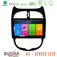 Bizzar 4t Series Peugeot 206 4core Android13 2+32gb Navigation Multimedia Tablet 9 u-lvb-Pg0540