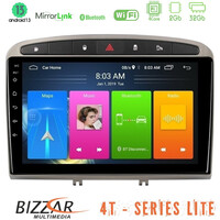 Bizzar 4t Series Peugeot 308/rcz 4core Android13 2+32gb Navigation Multimedia Tablet 9 (Ασημί Χρώμα) u-lvb-Pg705s
