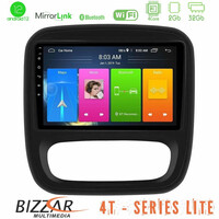 Bizzar 4t Series Renault/nissan/opel/fiat 4core Android13 2+32gb Navigation Multimedia Tablet 9 u-lvb-Rn1102