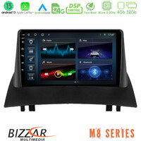 Bizzar m8 Series Renault Megane 2 2002-2008 8core Android13 4+32gb Navigation Multimedia Tablet 9 u-m8-Rn0717