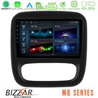 Bizzar m8 Series Renault/nissan/opel/fiat 8core Android13 4+32gb Navigation Multimedia Tablet 9 u-m8-Rn1102