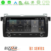 Bizzar oem bmw 3er e46 8.8″ Special Design 8core Android12 4+64gb Navigation Multimedia Deckless με Carplay/androidauto u-mtf-Bm9319