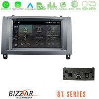 Bizzar oem Peugeot 407 2004-2011 8core Android12 4+64gb Navigation Multimedia Deckless 7 με Carplay/androidauto u-mtf-Pg9588