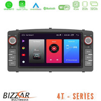 Bizzar oem Toyota Corolla 2002-2006 4core Android12 2+32gb Navigation Multimedia Deckless 7 με Carplay/androidauto u-4t-Ty012