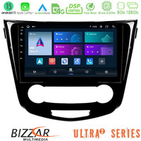 Bizzar Ultra Series Nissan Qashqai j11 (Manual A/c) 8core Android13 8+128gb Navigation Multimedia Tablet 10 u-ul2-Ns0004m