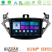 Bizzar Ultra Series Opel Corsa E/adam 8core Android13 8+128gb Navigation Multimedia Tablet 9 u-ul2-Op0425