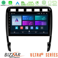 Bizzar Ultra Series Porsche Cayenne 2003-2010 8core Android13 8+128gb Navigation Multimedia Tablet 9 u-ul2-Pc0956