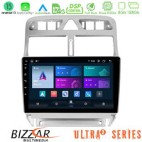Bizzar Ultra Series Peugeot 307 2002-2008 8core Android13 8+128gb Navigation Multimedia Tablet 9 u-ul2-Pg0655
