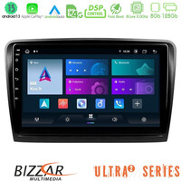 Bizzar Ultra Series Skoda Superb 2008-2015 8core Android13 8+128gb Navigation Multimedia Tablet 10 u-ul2-Sk0817