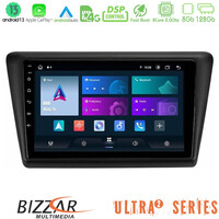 Bizzar Ultra Series Skoda Rapid 2013-2017 8core Android13 8+128gb Navigation Multimedia Tablet 9 u-ul2-Sk1067